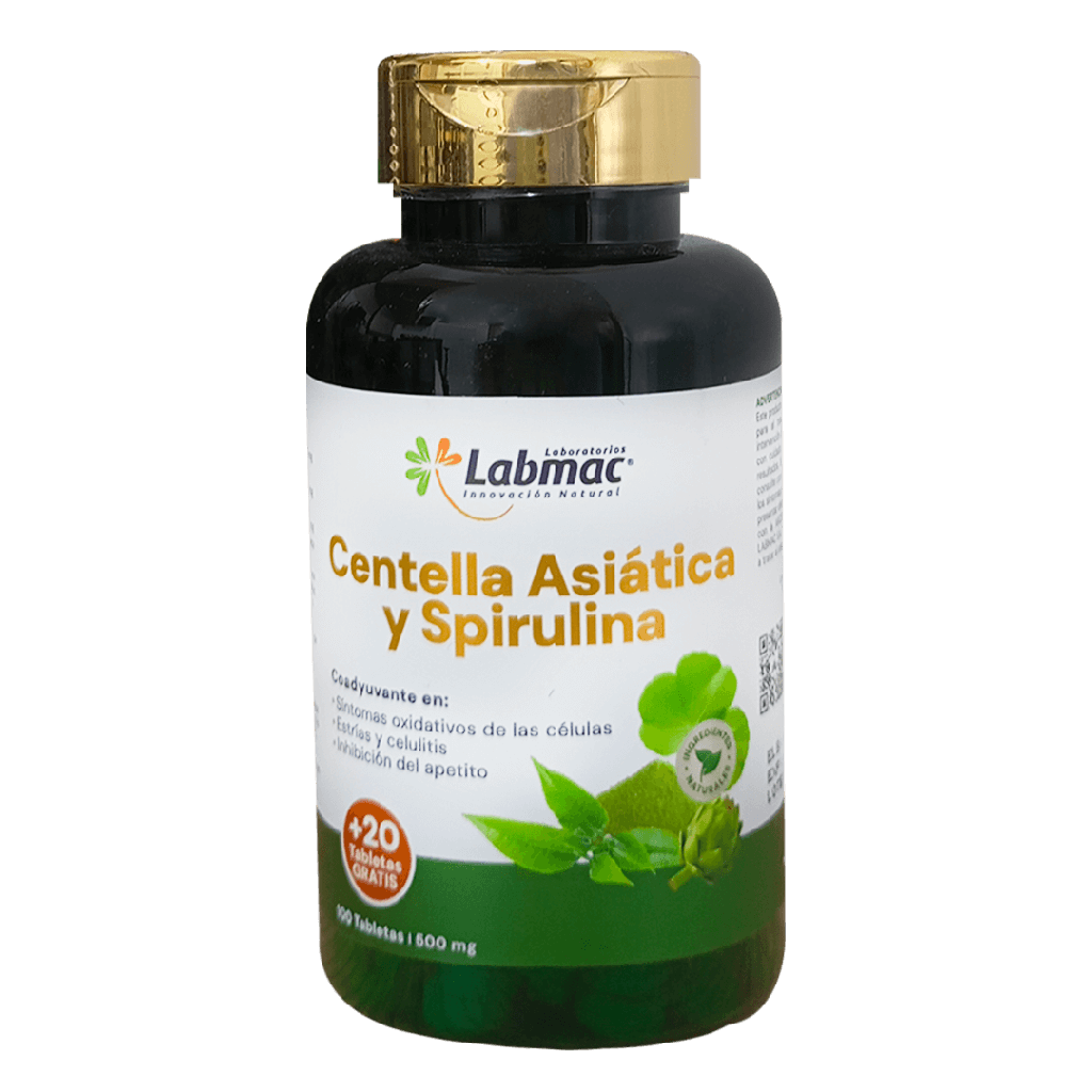 Centella Asiática y Spirulina Tabletas